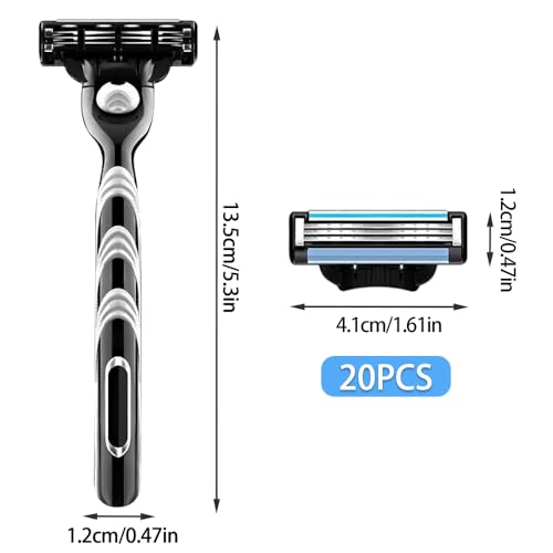 Udbrud Mach 3 Lamette da Barba, 20 pcs Lame per