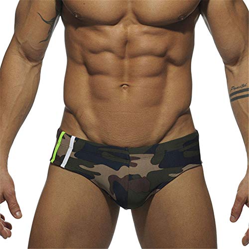 UXH Mens Swimwear Briefs Camo Bikini Camouflage Swim Board Trunks Beach Shorts
