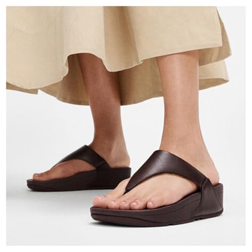 Image of FitFlop Womens Lulu Leather Toe Post Sandals