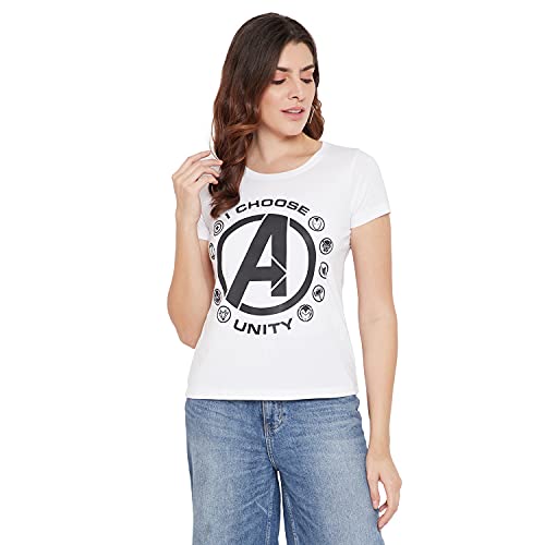 Image of Marvel Women Round Neck Short Sleeves T-Shirt