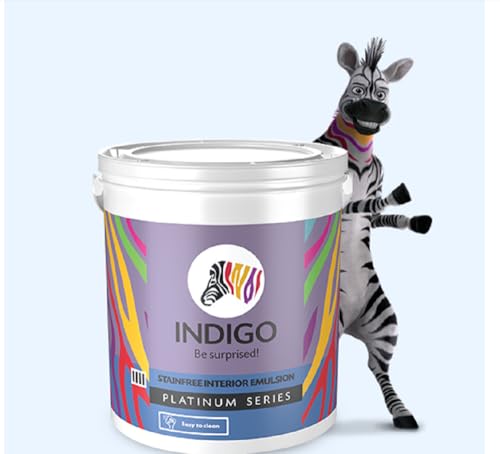 Image of Indigo Stain Free Interior Emulsion - White | Interior Paint | Soft Sheen finish | 20 Liters | White