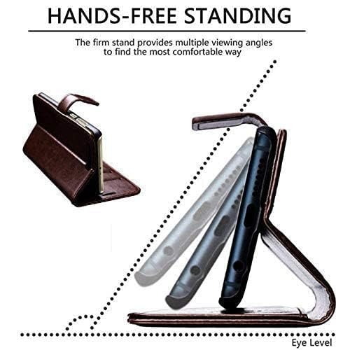 Image of Lava Blaze X 5G Flip Cover | Premium Leather Finish Flip Cover | with Card Pockets | Wallet Stand |Complete Protection Flip Cover for Lava Blaze X 5G - Coffee