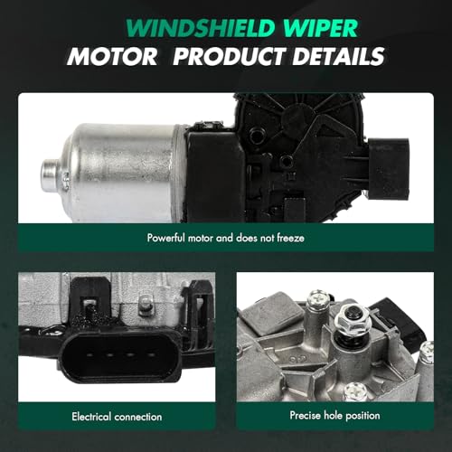 Image of SCITOO Windshield Wiper Motor Compatible For Dodge For Journey | Direct fit for 2009-2020 For Dodge For Journey|Replaces OE 40-1070|4 Pins|Fit for Front Wiper Motor Sliver /Black