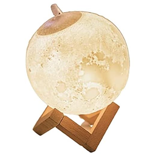 Para difusor de óleo essencial em forma de lua doméstica, umidificador grande mudo para escritório doméstico, difusor de aromaterapia de fragrância de mesa com luzes LED de 3 cores para pres
