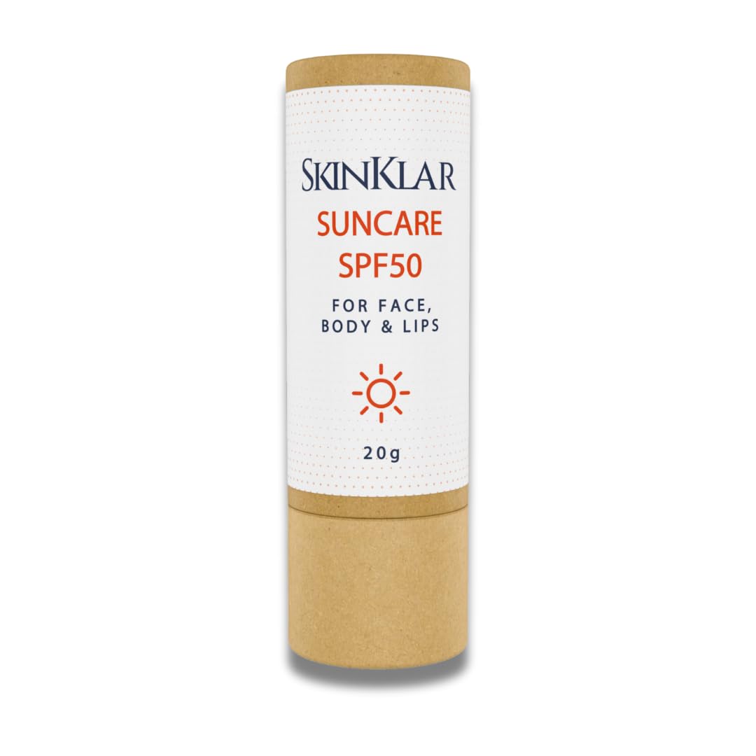 Suncare Stick SPF 50 | Broad Spectrum SPF + Shea Butter + Sunflower Seed Wax | Face, body, lips | eco-conscious | plastic-free | Premium German Quality | 20g