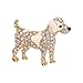 Artistic Animal Brooch Collection Featuring Dog Stylish Suit Accessories Casual Present For Fashion Enthusiasts Sparkling Dog, One Size, as described