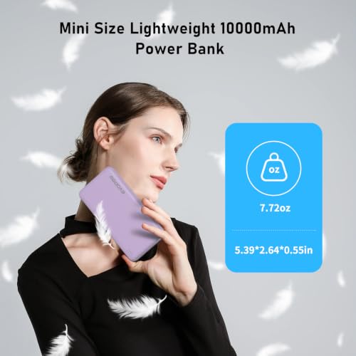 Evopow Portable Charger, 10000mAh Power Bank, Travel Battery Pack - image 4