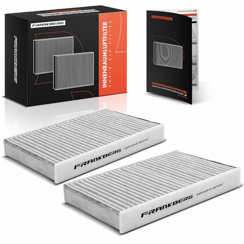 Frankberg 2x Cabin Air Filters with Activated carbon Compatible with Juke F15 Pulsar Hatchback C13 Fluence L3 M.e.g.a.n.e III Hatchback B3 BZ0/1 Replace# 271T200A00