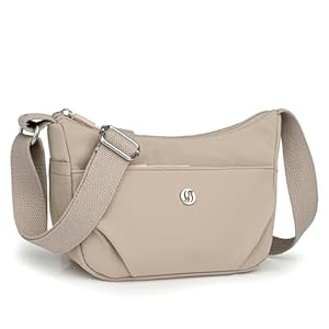 Travistar Umhängetasche Damen Kleine Handtasche Wasserdicht Nylon Crossbody Bag Damen Leichte Schultertasche mit Verstellbarer Breitem Gurt Freizeit Messenger Bag für Einkaufen, Reisen