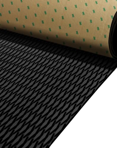 Hjdeck Eva Foam Boat Flooring 94.5"x45.2" Small Diamond Non-Slip Boat Decking Self-Adhesive Marine Decking with 3M Adhesive DIY Traction Mat for Jon Boat Pontoon Yacht Jet Ski Motorboat Trailer