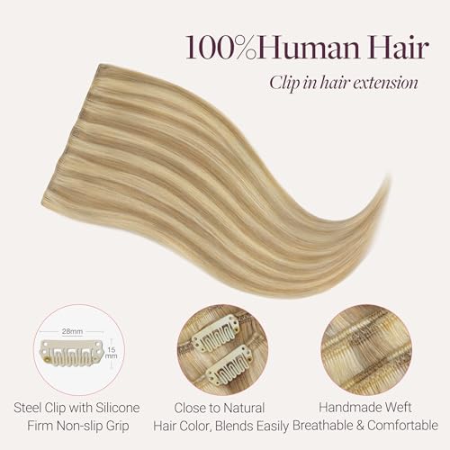 Image of GOO GOO Clip in Hair Extensions Real Human Hair Back Fill Extension 2Pcs