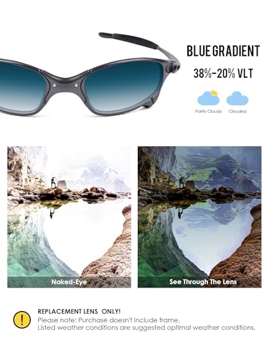 Image of BLAZERBUCK Anti-salt Polarized Replacement Lenses & Sock Kit for Oakley Juliet Sunglass