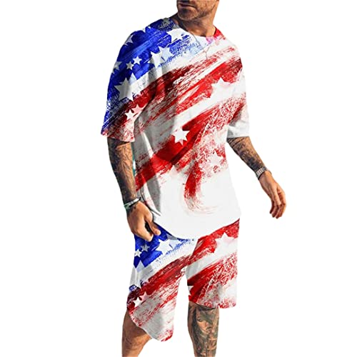 Ensemble d'été homme t-shirt et short de plage pour vos vacances et journées ensoleillées