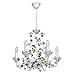 Produktbild MW-Light Kronleuchter und Wandleuchte Grün Weiß Metall Floral Rustikalen Stil Design Wohnzimmer Schlafzimmer