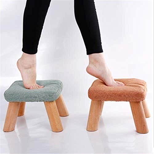Tabouret de table basse en bois massif et assise de canapé - 5