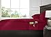 Swift Home Smart Sheets, Ultra Soft Brushed Microfiber 3-Piece Sheet Set, Fitted Bed Sheet with Side Storage Pockets â€“ Burgundy, Twin XL