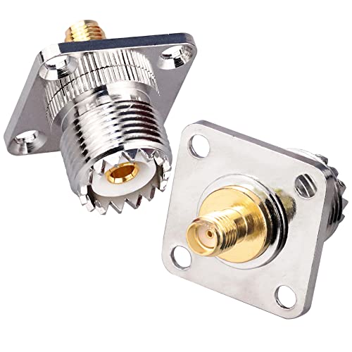 Adaptador SMA a UHF Femenino 2 Piezas miniatura 4