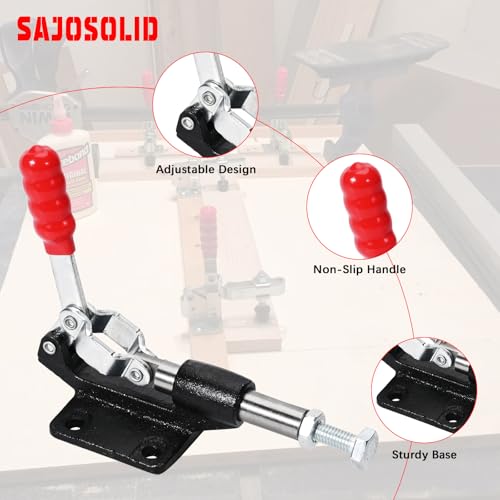 Image of 4-Pack, 304C Push Pull Toggle Clamp, 500 lb Holding Capacity