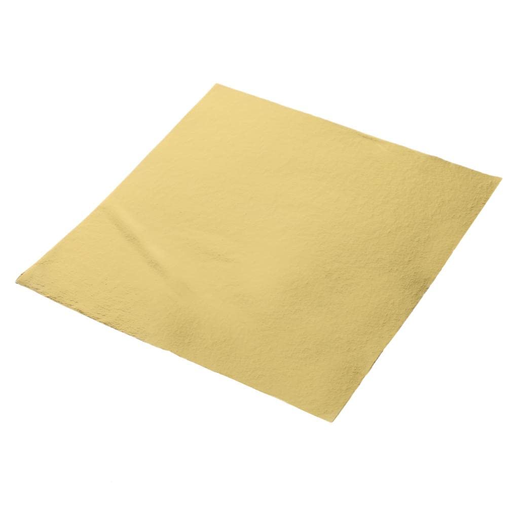 Juego de 3 500 hojas de hojas doradas de papel de aluminio para decoración de arte dorado K Gold
