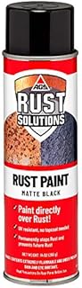 AGS RUST SOLUTIONS Apply Over Rust Paint for Stopping Rust and Preventing Rust from Spreading, UV Resistant, All in One Application, Permanently Stop Rust, Matte Black Finish, Aerosol Spray Paint