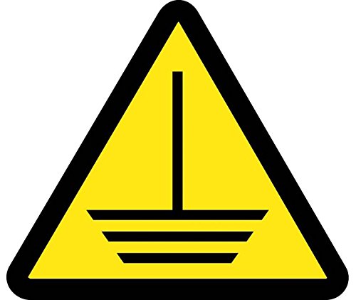 LABEL GRAPHIC FOR ELECTRIC GROUND HAZARD 2IN DIA PS VINYL 70 PACK 