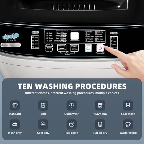 Image of Portable Washing Machine Full Automatic 17.7lbs Small Washing Machine