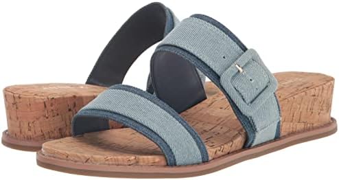 Anne Klein Women's BRIDA Slide Sandal, Denim, 6 | Image 6