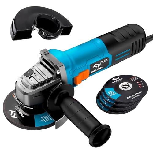 Tilswall Amoladora Angular(860W, 12000 rpm, Ø 125 mm,eje M14)，pro...