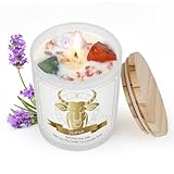 Taurus Gifts for Women,Zodiac Scented Candles with Crystals and Healing Stones,Taurus Gifts for Birthday,Graduation,Retirement,Meditation Yoga.Best Gift for Her,Mom,Sister,Teacher,Friends