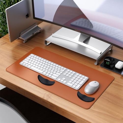 Image of Left-Handed and Right-Handed Truly Ergonomic Wrist Rest for Mouse and Keyboard, Carpal Tunnel Support, Pain Relief, Anti-Fatigue, Easy Glide, Office Computer Laptop Gaming (Left+Right)