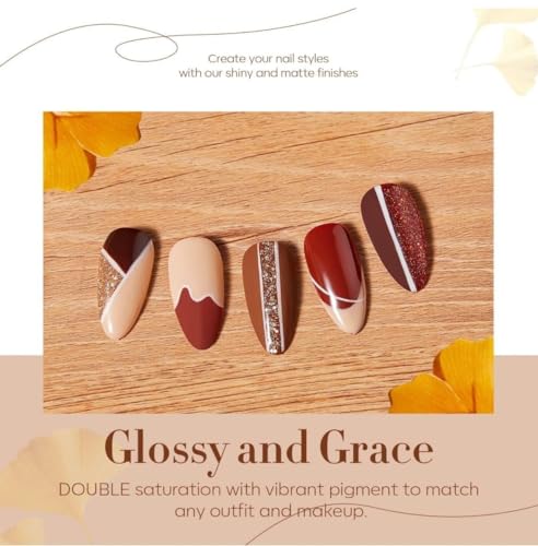Image of Nail gel polish Set of 6, Quick Drying Nail Polish, Glossy Gel Finish Nail Kit | Highly Pigmented & Long Lasting Nail Enamel, Chip Resistance 15ml Each, Gift Set for Women Vacay Vibes