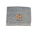 Toallas Bordadas Personalizadas con Animales (Personaliza Nombre,Tipo de Letra, Animal y Color).Toallas para guarderia-Regalo Personalizado (Toalla Gris Plata)