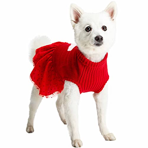 Robe pull pour chien rouge Blueberry Pet My Cutie Princess 40cm - 4