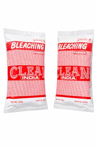 Image of Bleaching Powder 500g - Multi-Purpose Disinfectant & Cleaning Agent for Home, Bathroom, Toilet (Pack Of 2)