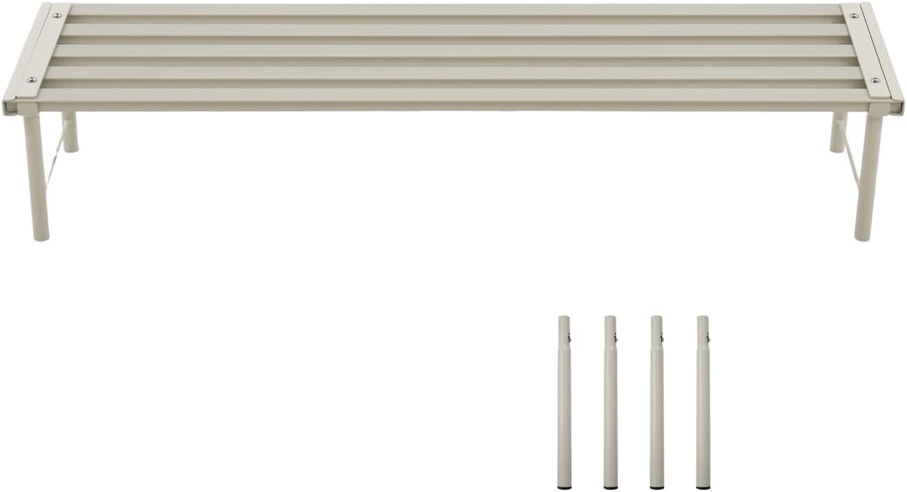 Metal Plant Stands, Rust-proof Aluminum Flower Pot Stand, Plants Display Stands Decoration Racks for Living Room Balconies and Gardens (90 White)