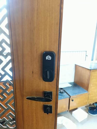 Image of Escozor DL01 Smart Deadlock Digital Keyless Fingerprint Lock for Safety Door,Bedroom & Office with Password,Smart Card,Mechanical Keys & WiFi Smart Life Mobile App Control
