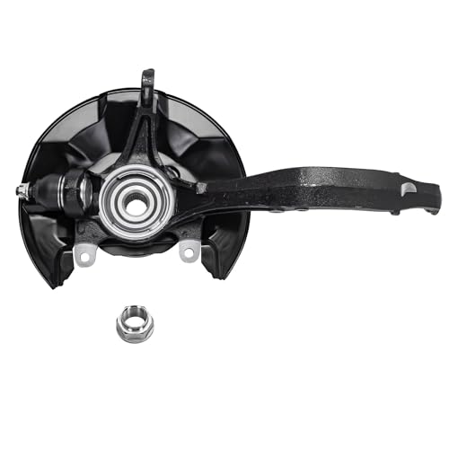 Image of Detroit Axle - Front Left Steering Knuckle for 2008-2012 Honda Accord, 2009-2014 TSX, Driver Side Steering Knuckle & Wheel Bearing Hub Replacement