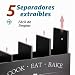 Imagen de Suli Soporte para utensilios de cocina extragrande con 4 compartimentos