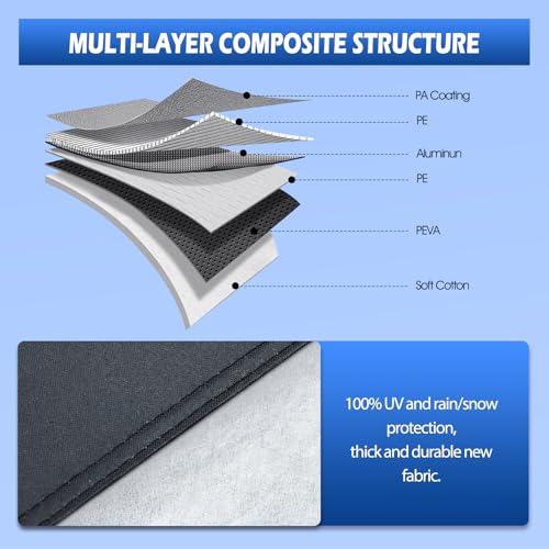 Image of Car Cover Custom Fit for Ford Explorer 1995-2026, Migaven Waterproof Full Exterior Cover Sun Rain Protection with Door Zipper and Cotton Lining