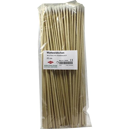 Wattestäbchen Holz 25 cm m.Wattebausch