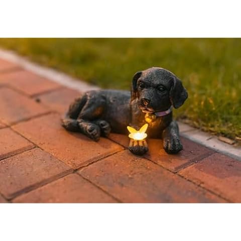 Garden Mile Solar Labrador Puppy Statue Cover