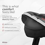 WITTKOP Coussin de siège de vélo fait de la mémoire confortable mousse I Siège de vélo Couverture pour hommes & Femmes avec Ergonomie 3-Zone-Concept I Bike Saddle Cover, pour siège de péléton cushin, siège de vélo Coussin