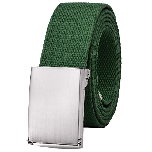 Image of Falari Canvas Web Belt Fully Adjustable Cut to Fit Golf Belt Flip Top Buckle