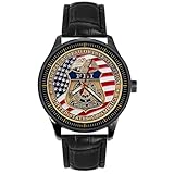 FBI Federal Bureau of Investigation Special Agent Silver Medallion Badge Art Solid Brass Wrist Watch