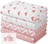 Yoofoss Muslin Swaddle Blankets, Organic Baby Blankets, 47 x 47 Inches Receiving Blanket for Baby Boys and Girls, Baby Essentials for Newborns Soft Breathable