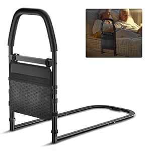 FORTEMOTUS Opstahulp voor bed met verstelbare bedgreep, valbeveiliging, ondersteuning bij het opstaan, voor senioren (matrasdikte 15-40 cm)