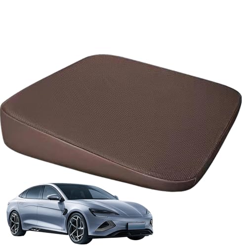 Cojín de asiento, ligero, regulable en altura, para asientos de coche, cojín de asiento ergonómico inclinado, suave para la piel, elevador de asiento de conductor para personas pequeñas, para