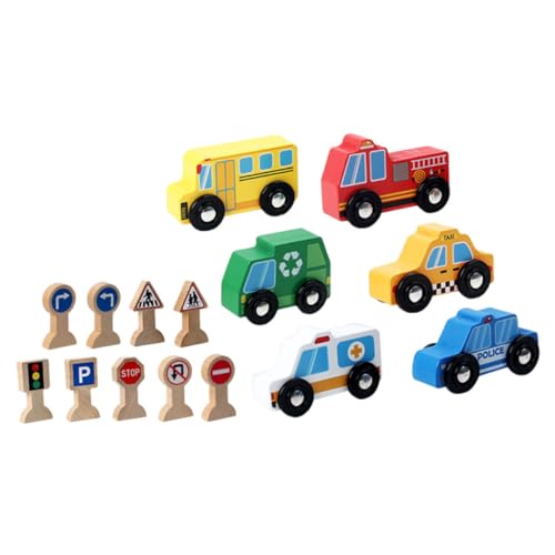 TEHAUX 1 ボックス製 通標識モデル 教 通ルールと標識 学 めのリアルなミニチュ