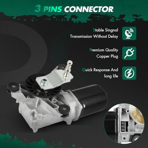 Image of SCITOO Front Wiper Motor W /O Control Module Replacement for 1992-1999 for Chevrolet for C1500 Suburban,2000-2002 for Chevrolet for C3500 Wiper Motor 12368702;15740719 3 Pins