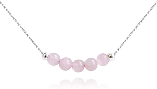 Vista 24 de Crystal Pendant Necklace 925 Sterling Silver Chain Necklace Adjustable Healing Crystal Necklace For Women